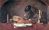 Jean Baptiste Simeon Chardin Famous Paintings - The Attributes of Music
